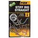 Fox Edges Stiff Rig Straight Hooks 10pk - ALL VARIETIES